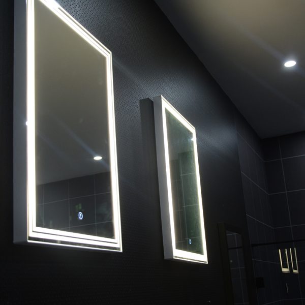 PVC rectangle led mirror