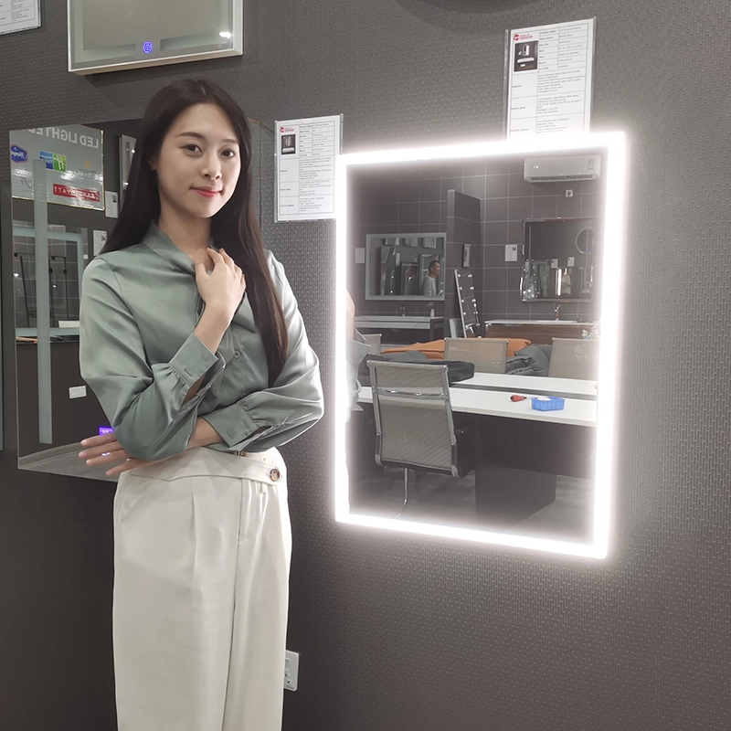 LED light mirror medicine cabinet