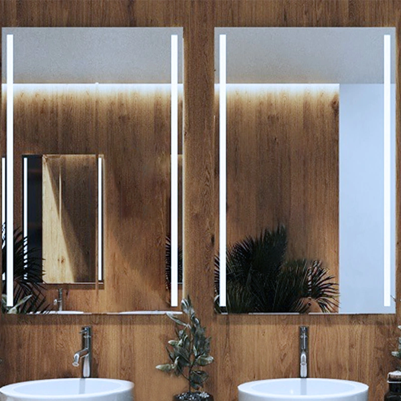 rectangular LED bathroom mirror