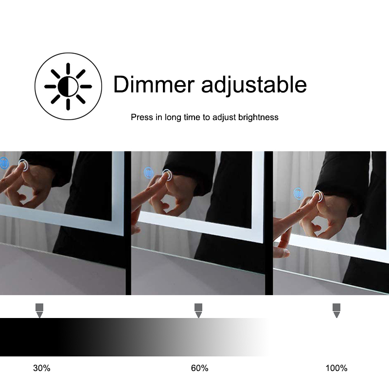 bathroom led mirror